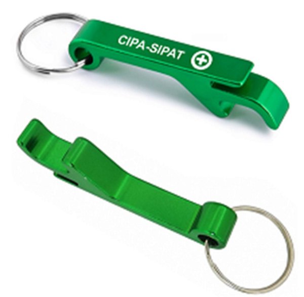 Chaveiro Metal verde SIPAT.