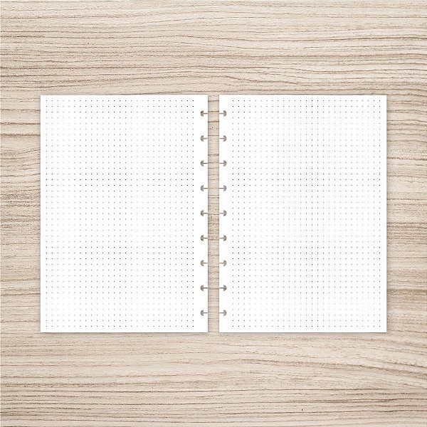 Refil Pontilhado para caderno de discos