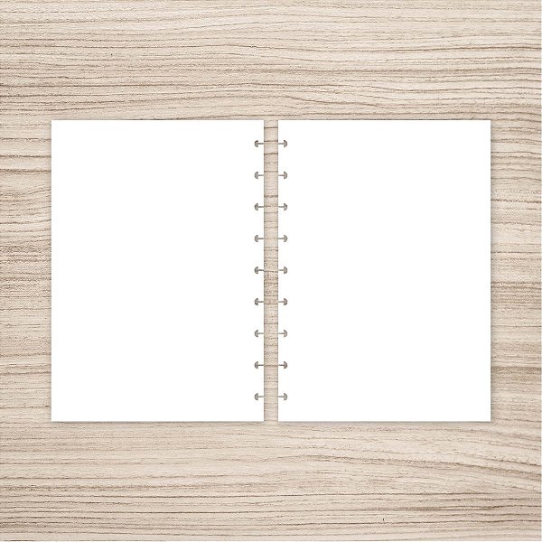 Refil Branco para caderno de discos
