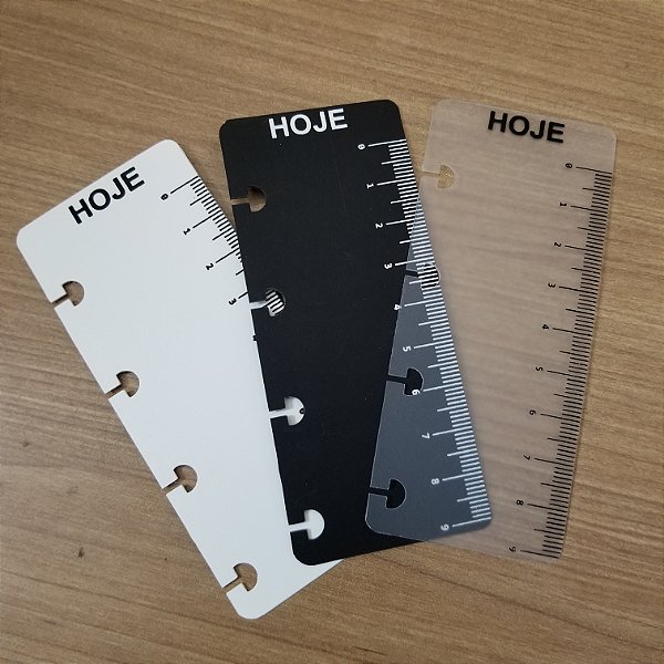 Régua Marca Página para Caderno de Disco Inteligente