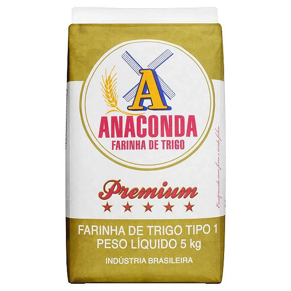 Farinha de Trigo Premium Tipo 1 Anaconda 5kg