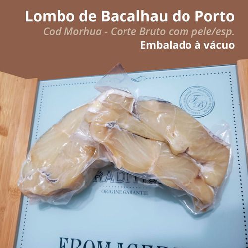 Lombo De Bacalhau Cod Morhua Porto Corte Bruto 1kg