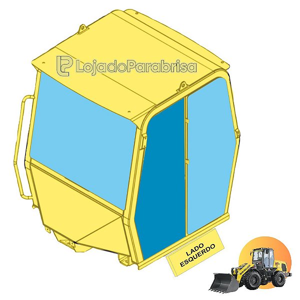 Vidro da Porta Carregadeira New Holland 12D EVO 47690868