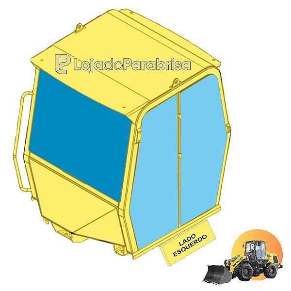 Vidro Para-brisa Carregadeira New Holland 12D 84575375