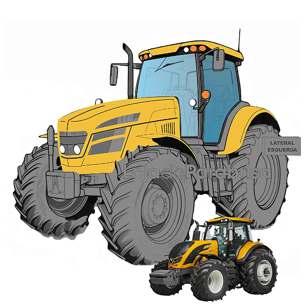 Vidro da Porta Esquerda Trator Valtra CT250