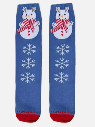 Meia Boneco de Neve Patch Cantarola