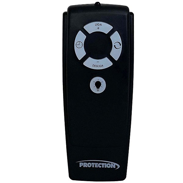 Controle Remoto Universal para Ventilador Sem Fio Preto PT-355 Protection