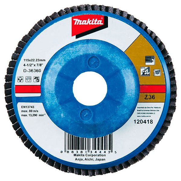 Disco Flap 180MM Grão Z60 D-36435 Makita