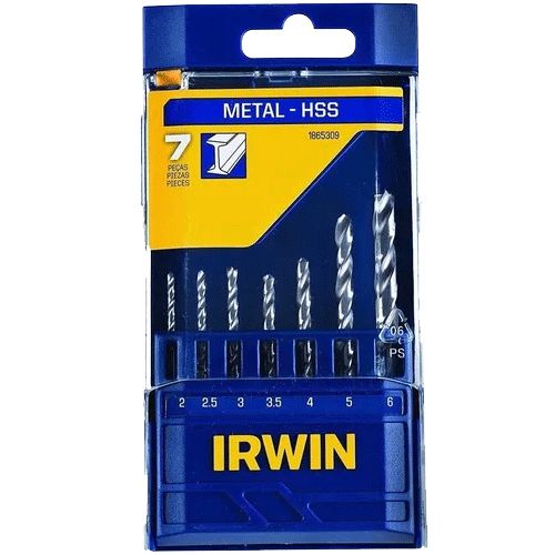 Conjunto De Brocas Para Metal 7 Peças 2-6mm Irwin