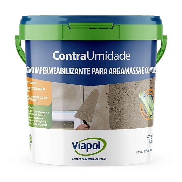 Aditivo Impermeabilizante Contra Umidade 3,6L Viapol