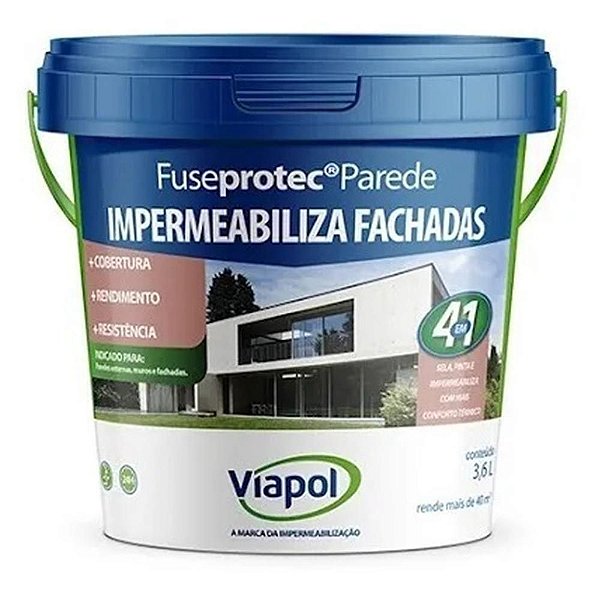 Impermeabilizante para Fachadas Fuseprotec Parede 3,6L Viapol