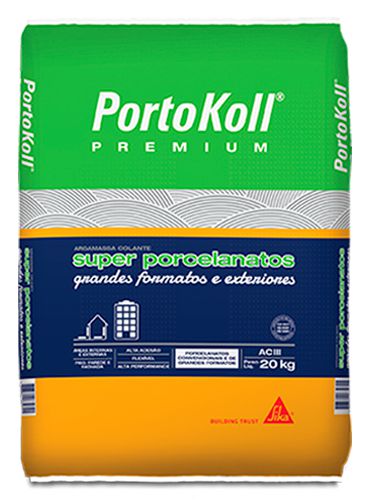 Argamassa ACIII Super Porcelanato Grandes Formatos Externo Cinza 20Kg Portokoll