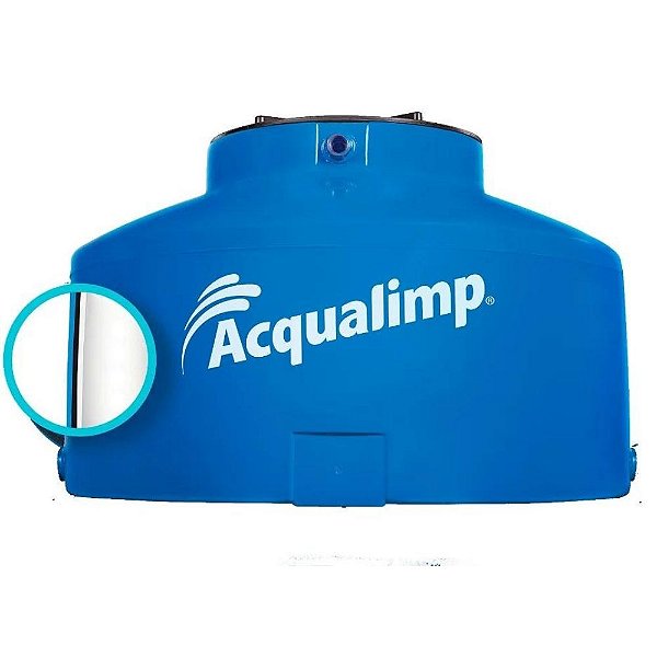 Caixa D'água 1750 Litros Água Protegida Azul Acqualimp