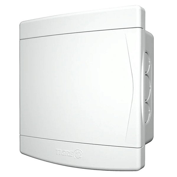 Quadro Distribuição Embutir 3/4 Disjuntores Branco sem Barramento 33046979 Tigre