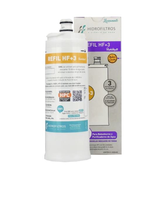 Filtro de Água Refil Girou Trocou HF+3 Universal - Hidrofiltros