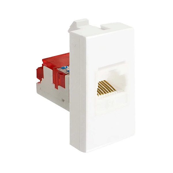 Módulo Pro Tomada de Rede RJ45 CAT5 Branco Alumbra