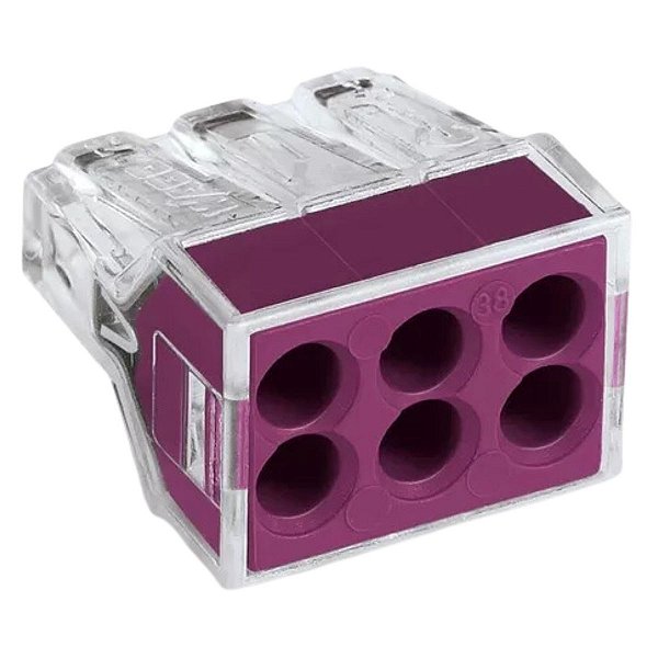 Conector de Emenda 6 Polos 2,5MM 773-106 24A Wago