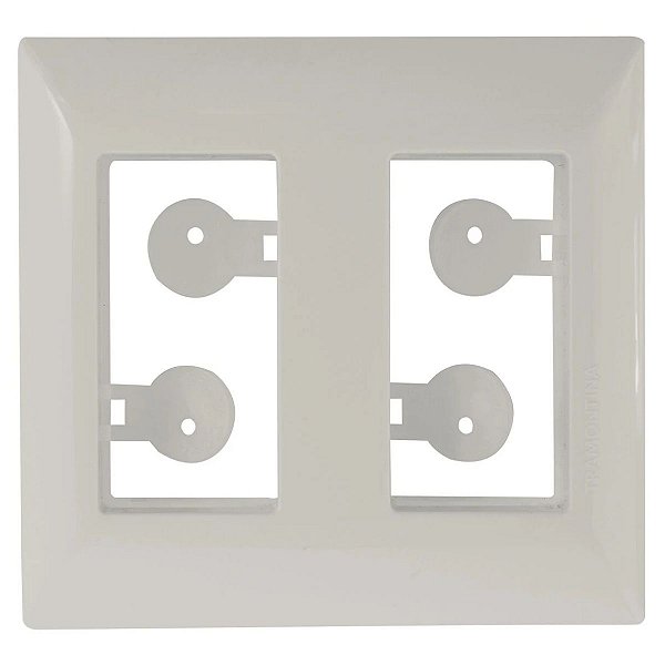 Placa para Móvel 2 Postos Afastados Aria Branca 57203035 Tramontina
