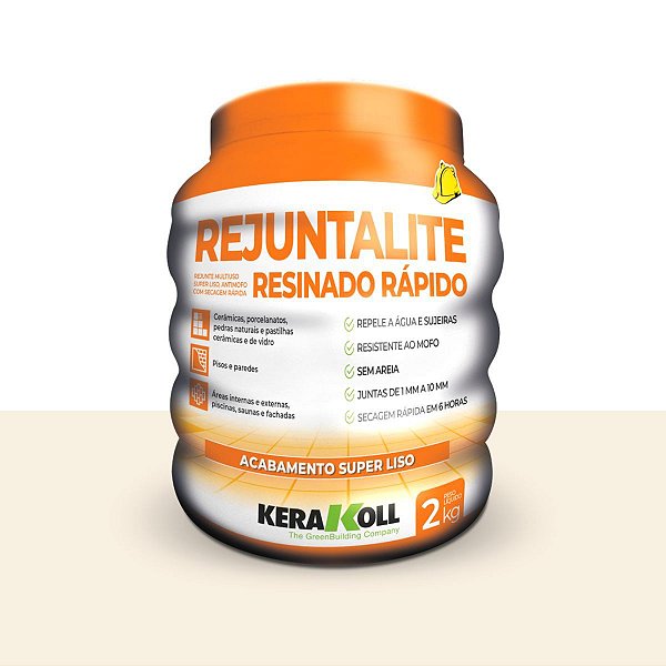 Rejunte Rejuntalite Resinado Palha 2KG Kerakoll