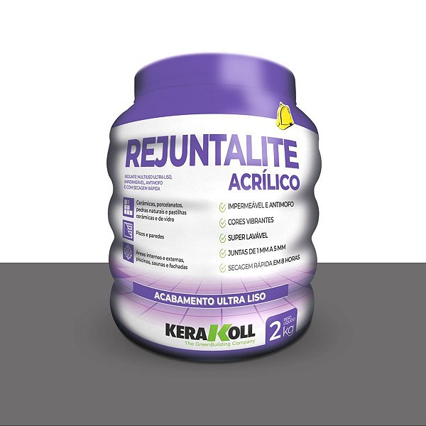 Rejunte Rejuntalite Acrílico Antracite 2KG Kerakoll