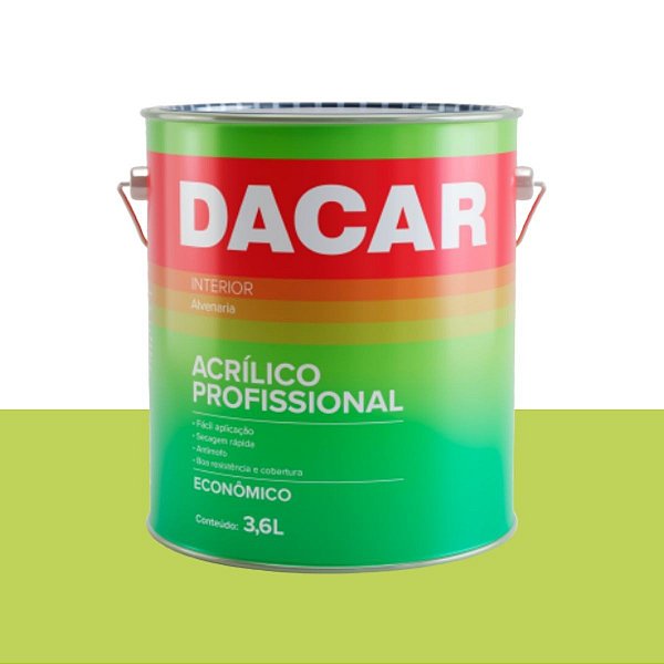 Tinta Acrílico Profissional para Interior 740-089 Verde Tropical 3,6L Dacar