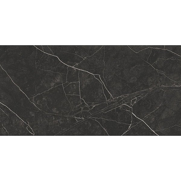 Porcelanato Splendor Nero Acetinado 62x121 HAC120013 Cx. 2,25m² Helena