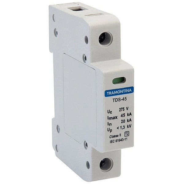 Dispositivo de Proteção Contra Surtos TDS 1P 45kA 275V 57700035 Tramontina