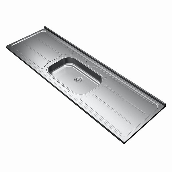 Pia de Inox 180cm com Base de Concreto Pia Plus 30 Ghelplus | Guemat ...