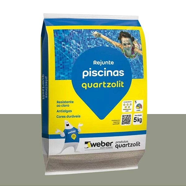 Rejunte Piscinas 5KG Verde Floresta Quartzolit