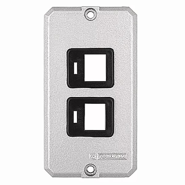 Tampa 2 Postos para Condulete 1/2" e 3/4" com Suporte para RJ 56115016 Tramontina