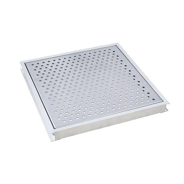 Ralo Pluvial para Áreas Externas 30x30cm em Inox JJM Grelhas