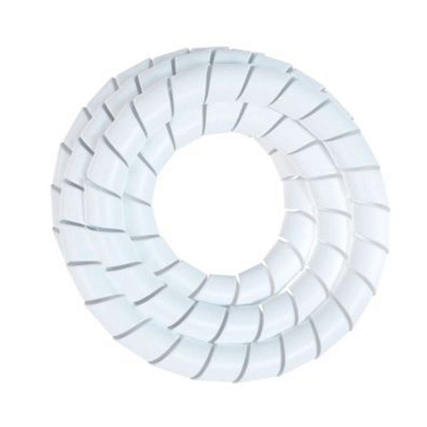 Organizador de Fios e Cabos 19mm 1,5m Branco Sfor