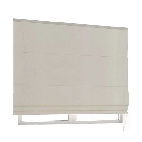 Persiana Romana Express Finesse 1,60x1,60 Branco Belchior