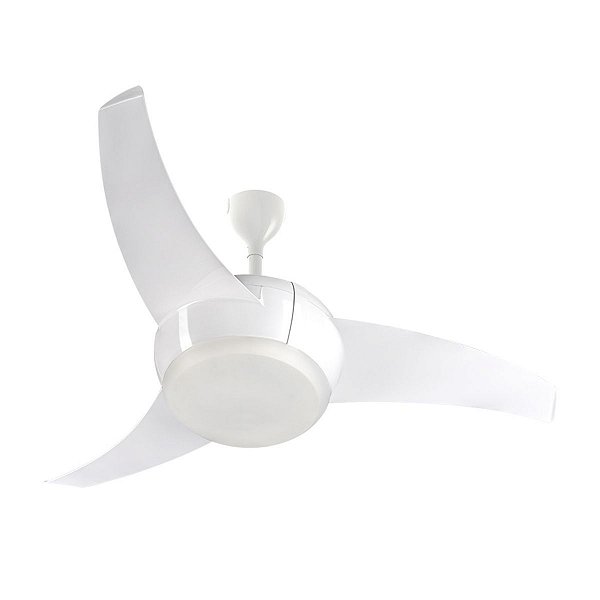 Ventilador de Teto 3 Pás com Controle e LED Vórtice Branco 127V Ventisol