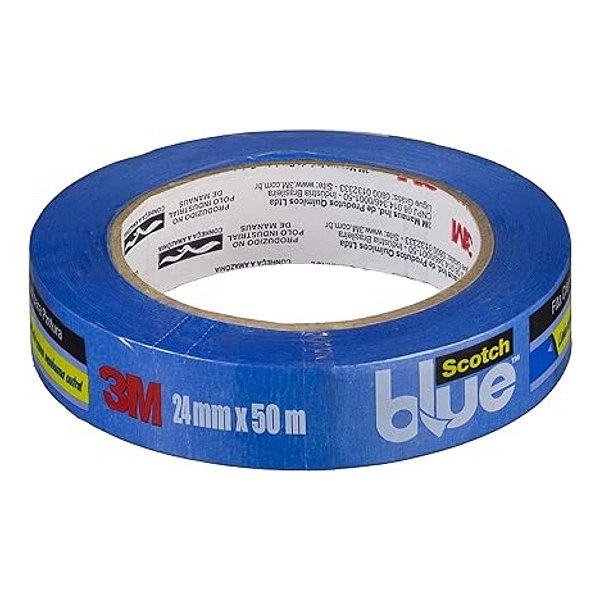 Fita Crepe Scoth Profissional Azul 18mm x 50m 3M