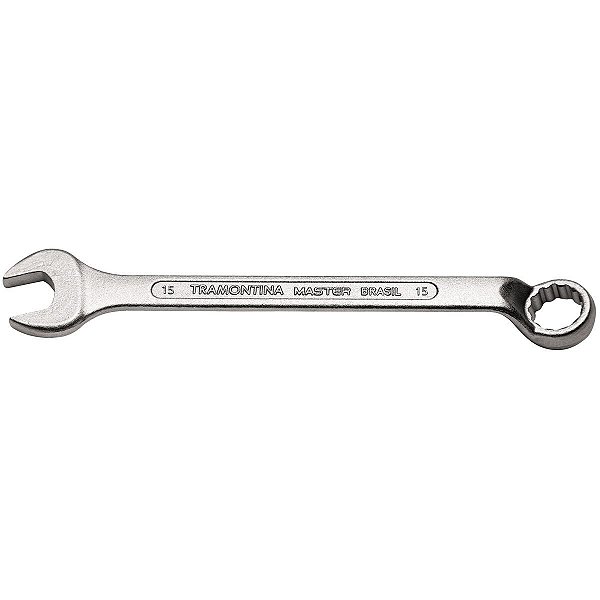 Chave Combinada 15MM com Pescoço Aço Cromado 42246115 Master Tramontina