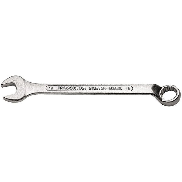 Chave Combinada 18MM com Pescoço Aço Cromado 42246118 Master Tramontina