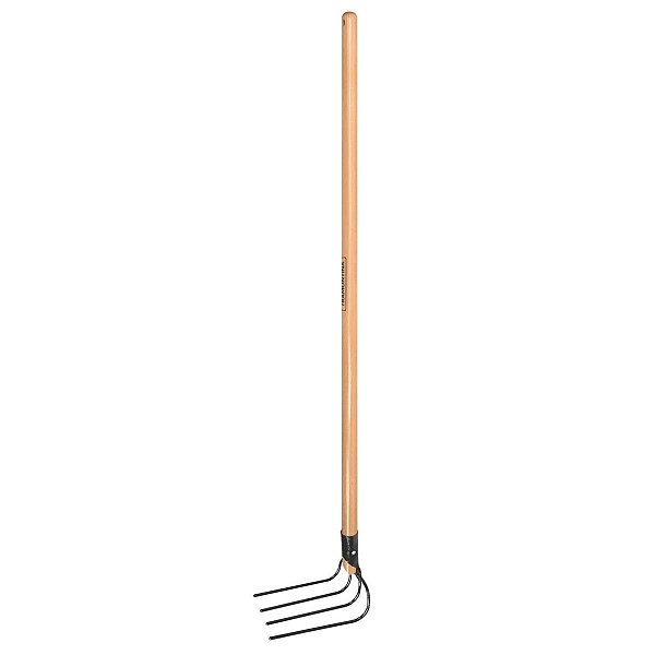 Forcado Curvo de Arame 4 Dentes com Cabo de Madeira 120CM 77140544 Tramontina