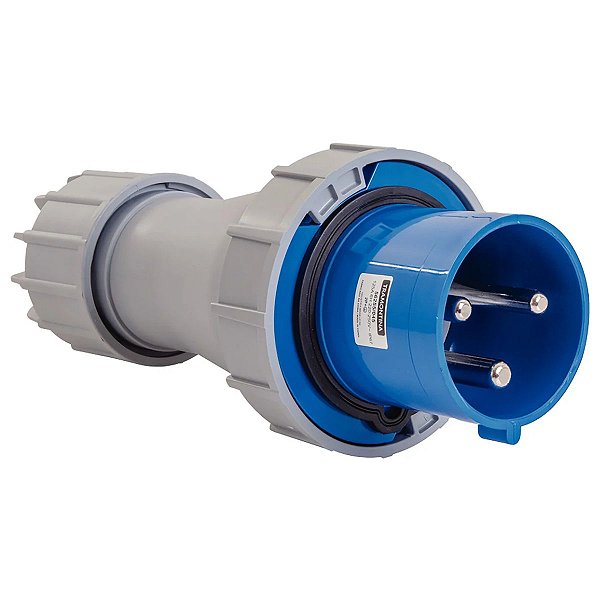 Plugue Móvel Industrial 2P+T 125A 220-250Vca 6H Tramontina