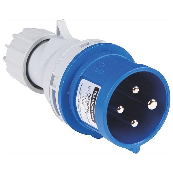 Plugue Móvel Industrial 3P+T 16A 220-250Vca 9H Tramontina