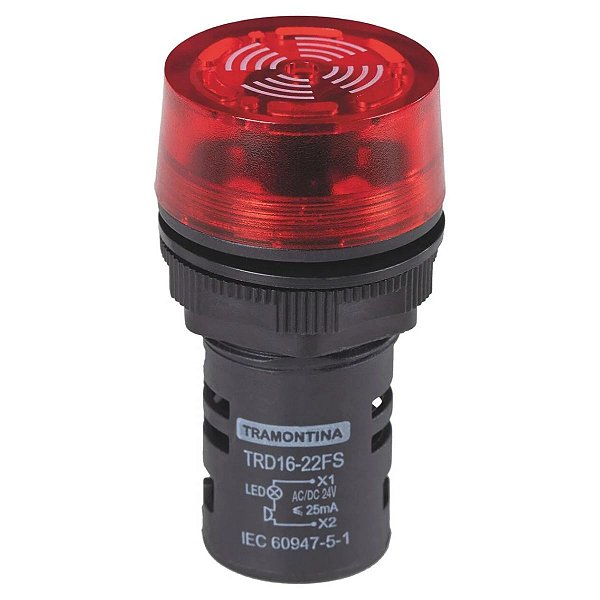 Sinalizador Sonoro TRD16 22FS/4 24V 58015/540 Tramontina