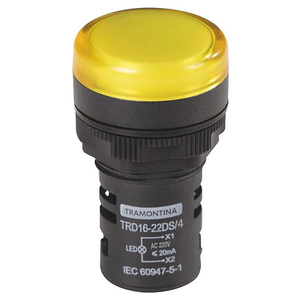 Sinalizador TRD16 22DS/4 220V Amarelo 58015/477 Tramontina