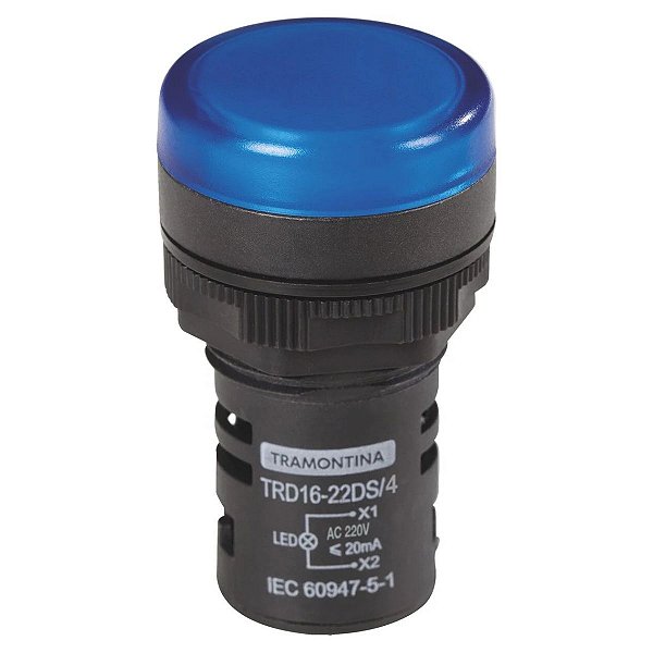 Sinalizador TRD16 22DS/4 220V Azul 58015/478 Tramontina