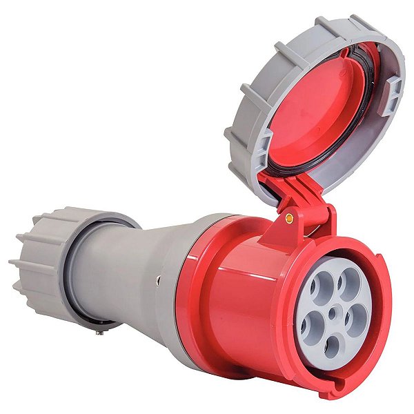 Tomada de Acoplamento Industrial 3P+N+T 125 A 380-415Vca 6H Tramontina