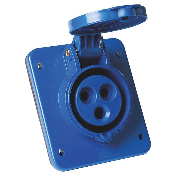 Tomada de Embutir Industrial 2P+T 32 A 220-250Vca 6H Tramontina
