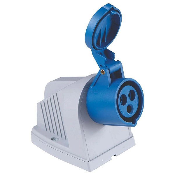 Tomada de Sobrepor Industrial 2P+T 16 A 220-250Vca 6H Tramontina