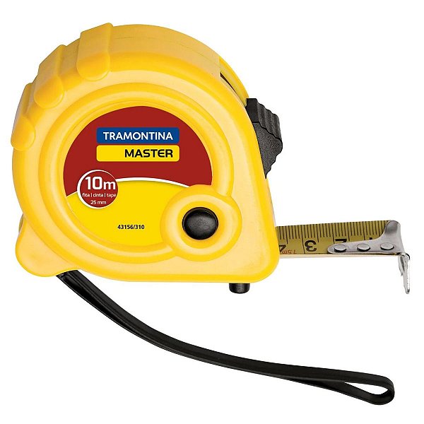 Trena 10M ABS com Fita de Aço Tramontina