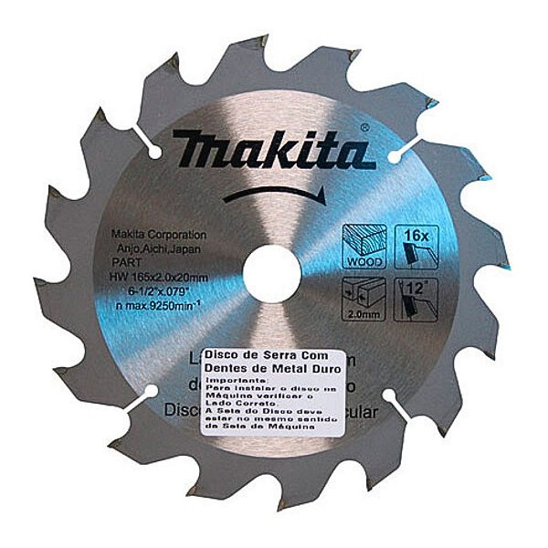 Disco 185x20MM 24 Dentes para Serra Circular D-03355 Makita