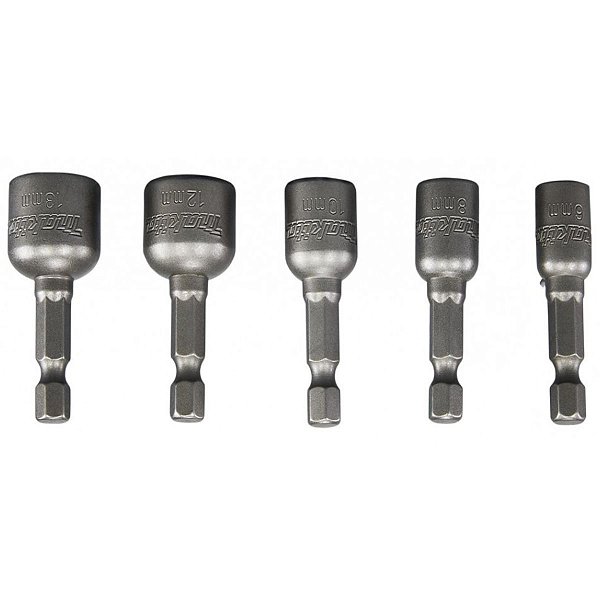 Soquete Magnético 6/8/10/12/13MM x 50MM Encaixe Sextavado B-39154 Makita