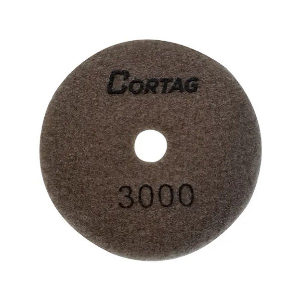 Disco Diamantado para Polimento Seco/Úmido 100mm G3000 Cortag